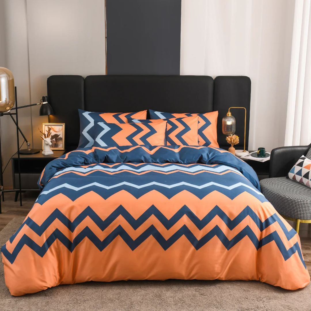 Modern Duvet Cover Set with Pillowcases