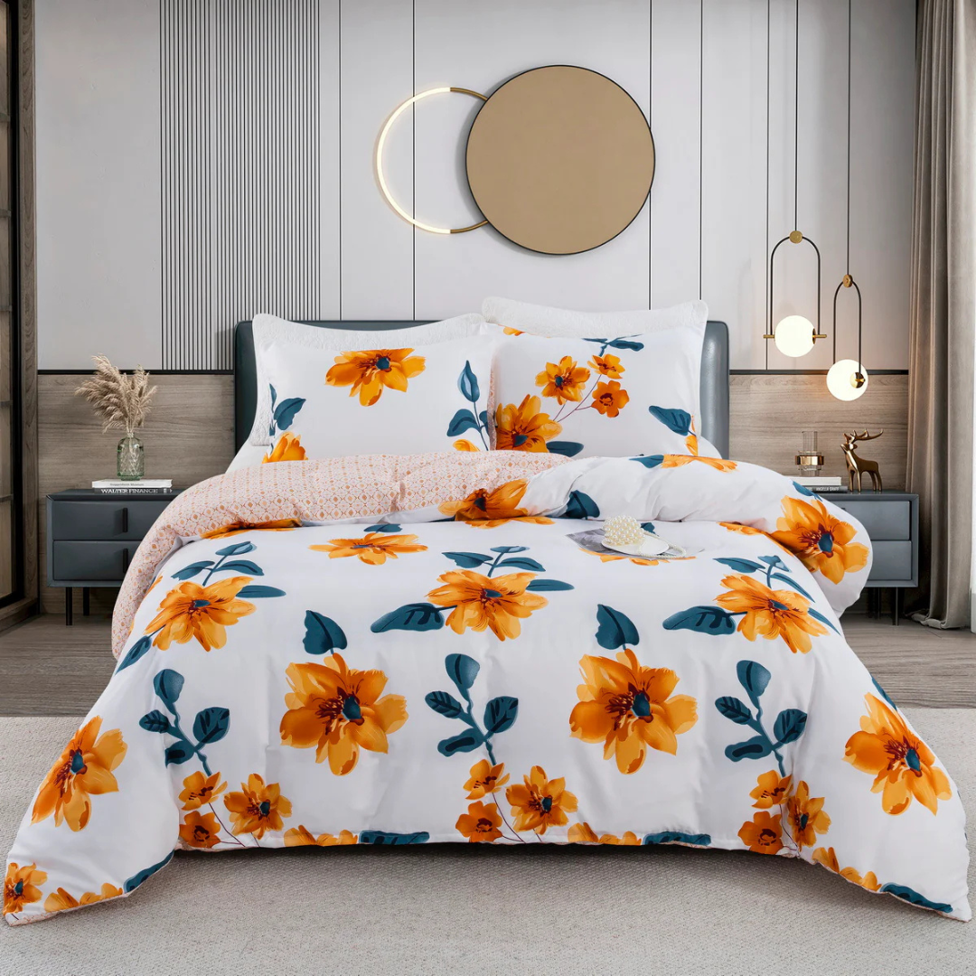Modern Duvet Cover Set with Pillowcases