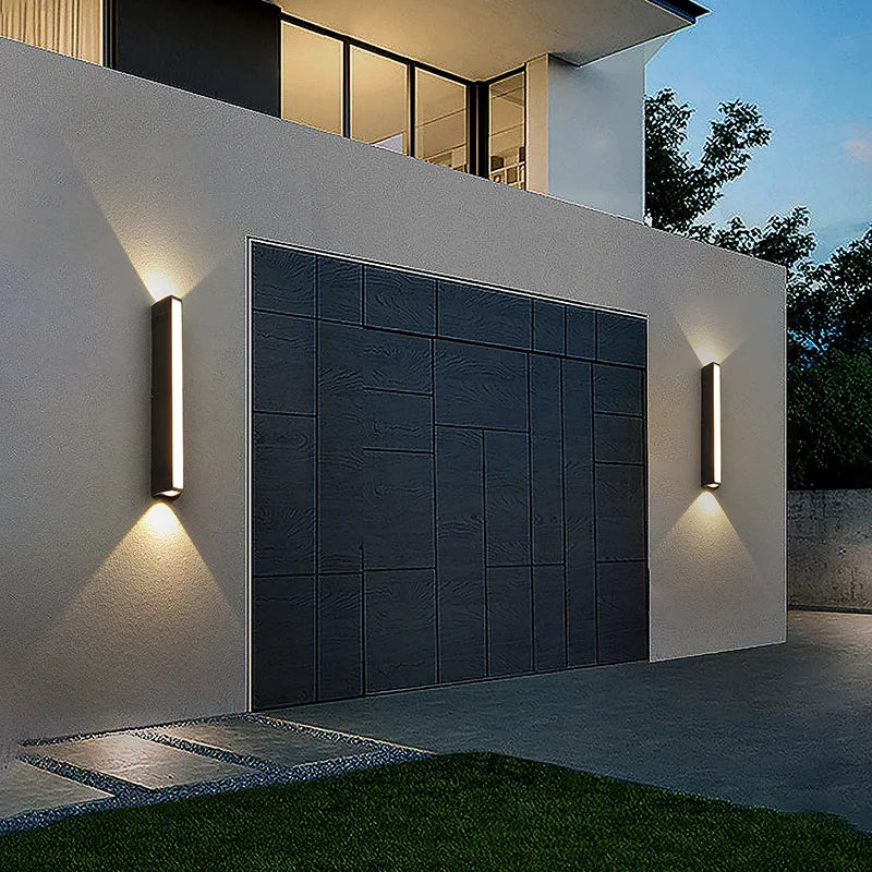 Modern LED Outdoor Wall Light - IP65 Aluminium