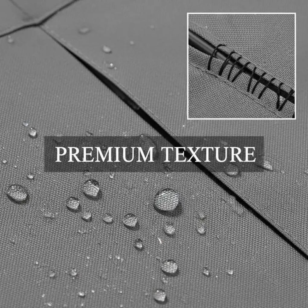Modern Outdoor Sun Parasol with Easy Crank Mechanism