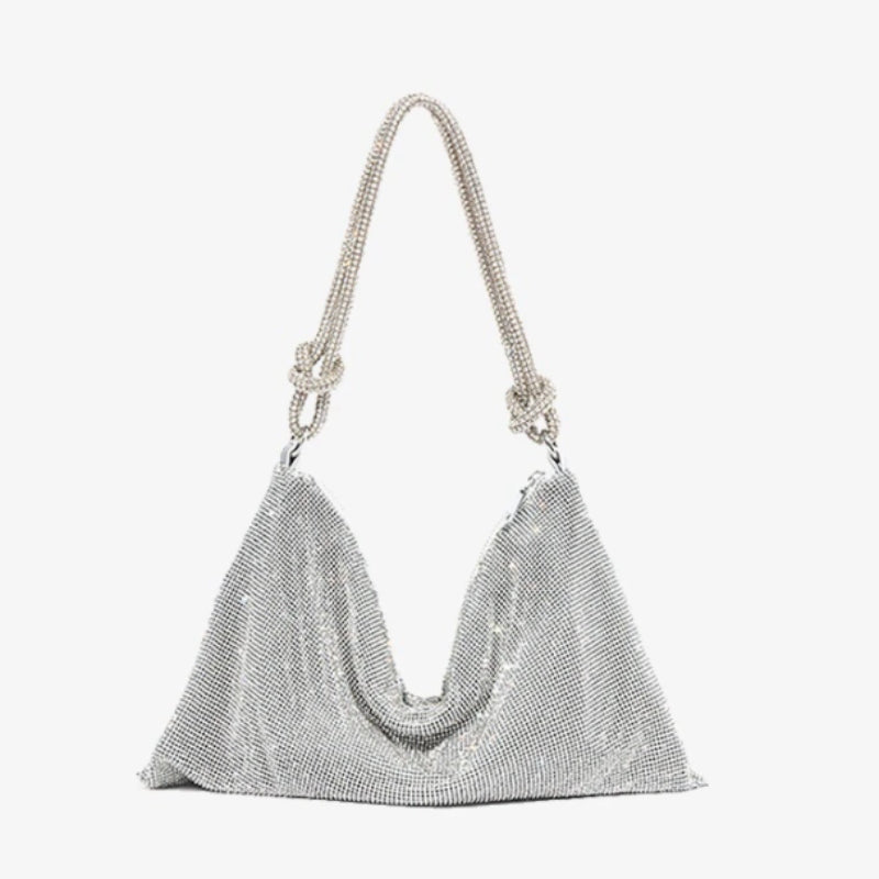 Modern Shoulder Bag with Adjustable Strap and Glamorous Finish