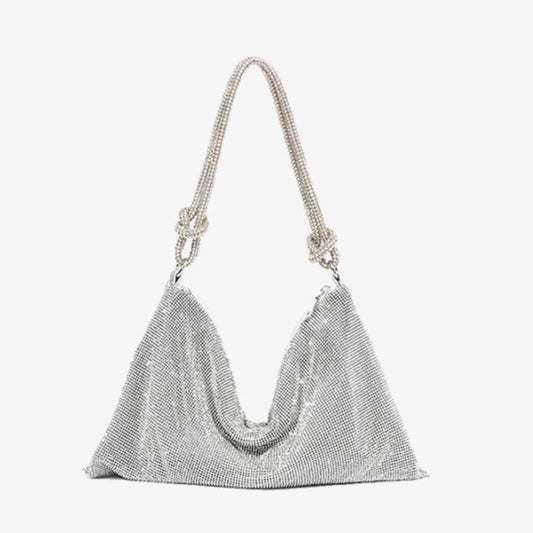 Modern Shoulder Bag with Adjustable Strap and Glamorous Finish