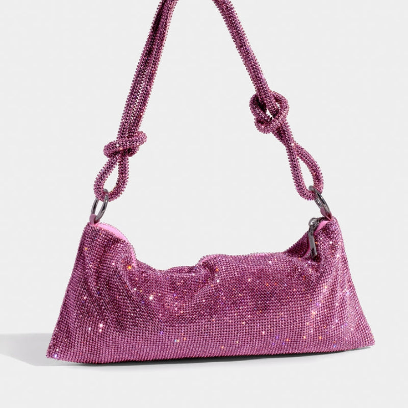 Modern Shoulder Bag with Adjustable Strap and Glamorous Finish