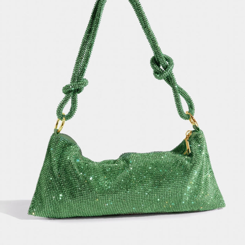 Modern Shoulder Bag with Adjustable Strap and Glamorous Finish
