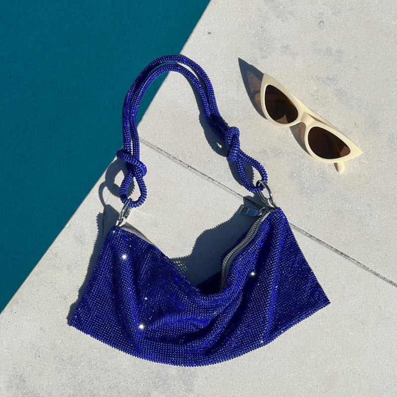 Modern Shoulder Bag with Adjustable Strap and Glamorous Finish