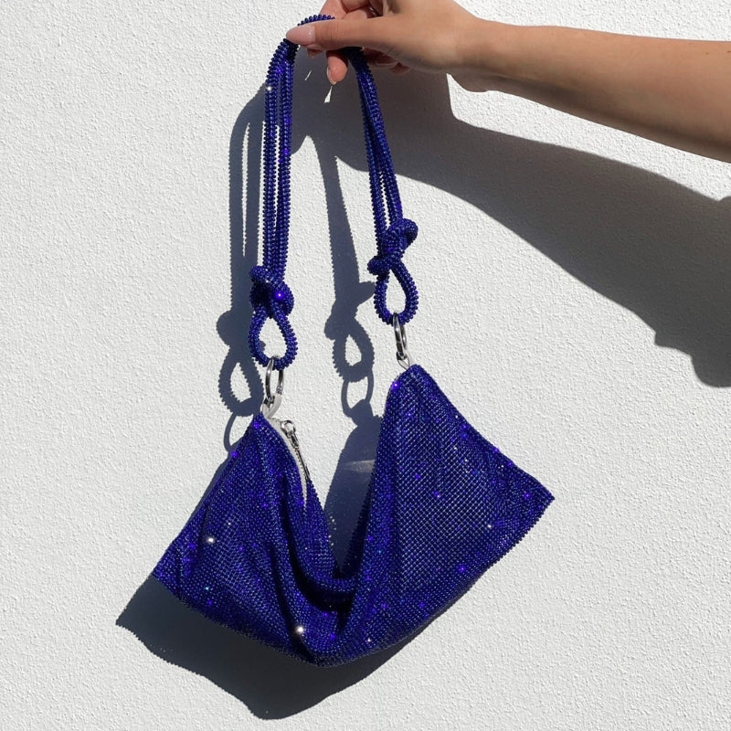 Modern Shoulder Bag with Adjustable Strap and Glamorous Finish