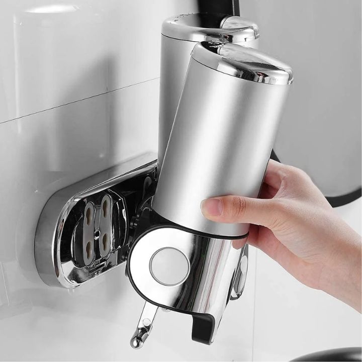 Modern Stainless Steel Wall-Mounted Soap Dispenser