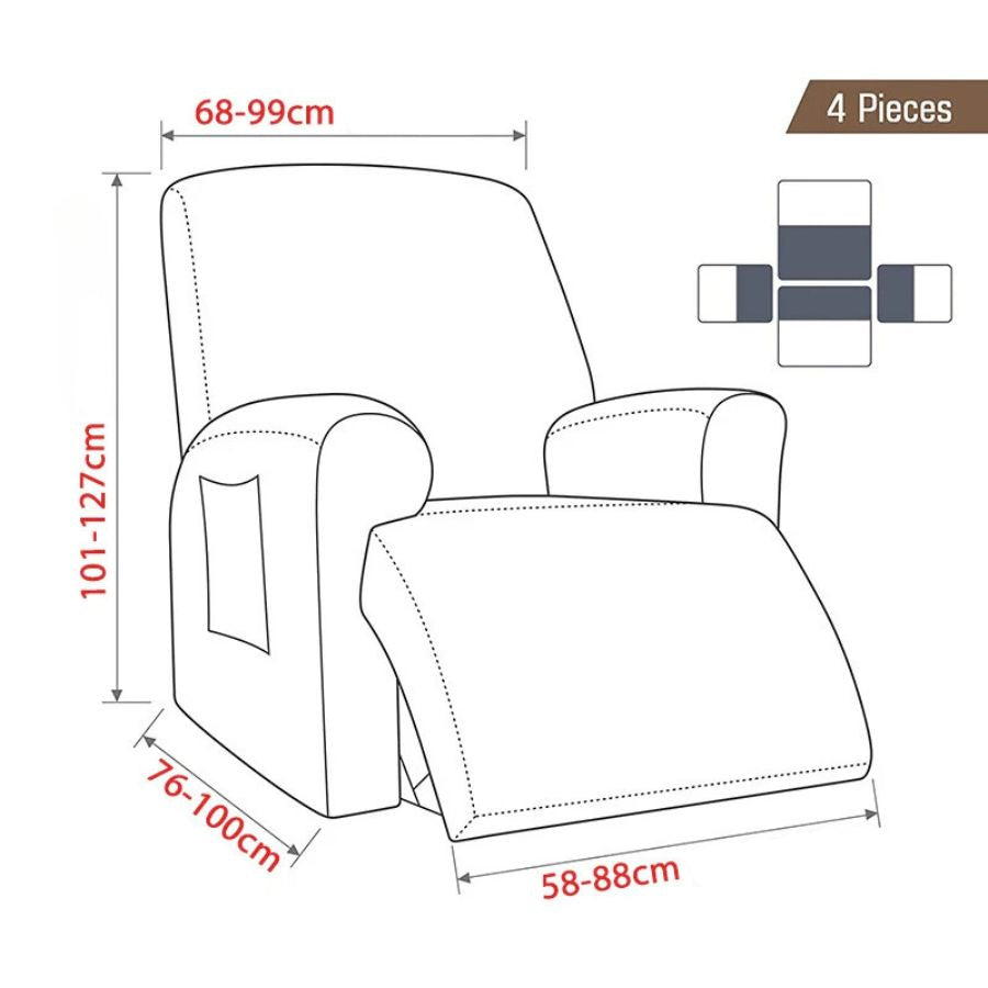 Modern Stretch Armchair Slipcover