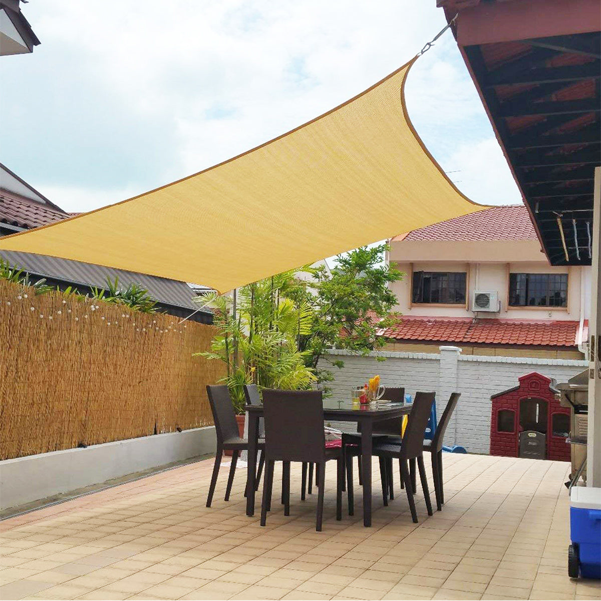 Modern Sun Shade Sail Combining Style and Protection