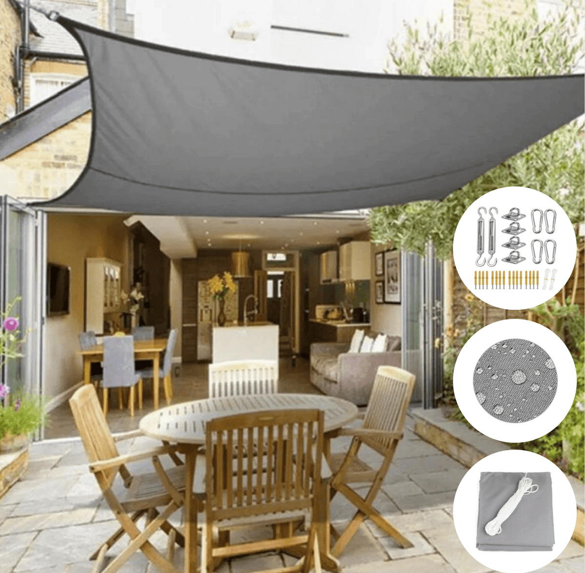 Modern Sun Shade Sail Combining Style and Protection