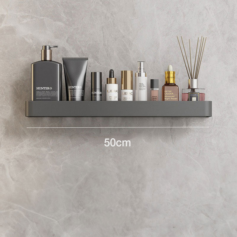 Modern Wall-Mounted Bathroom Rack with Storage Shelf and Towel Bar