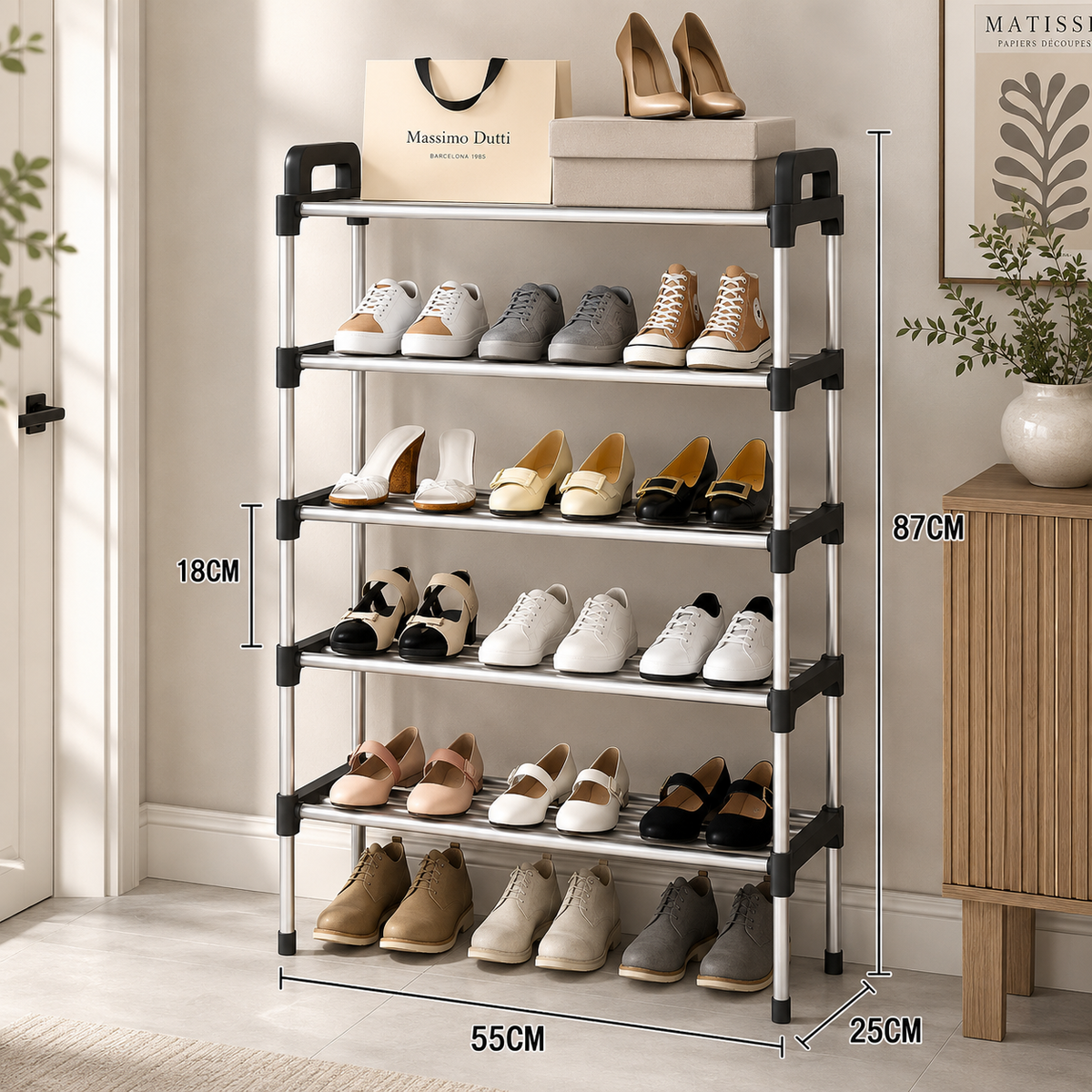 Modular Shoe Rack 3-6 Tiers