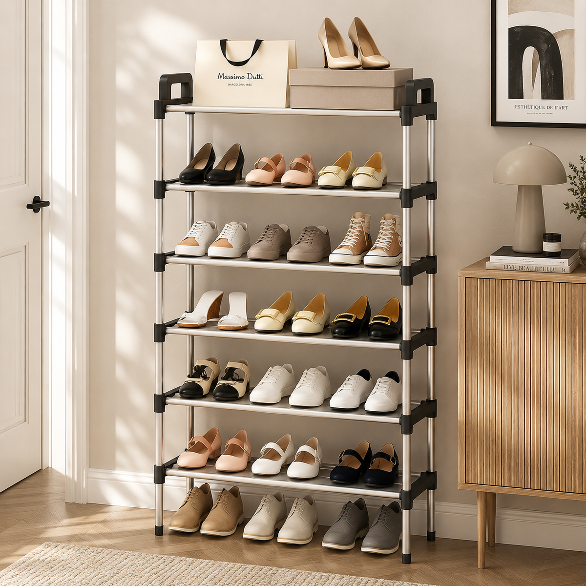 Modular Shoe Rack 3-6 Tiers