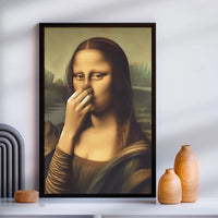 Mona Lisa Toilet Humor Print