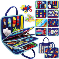Montessori Activity Busy Board - Upgraded Edition
