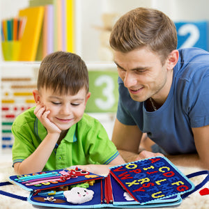 Montessori Activity Busy Board - Upgraded Edition