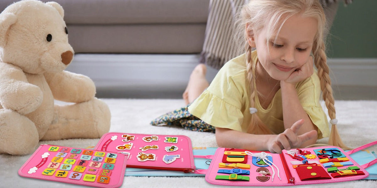 Montessori Activity Busy Board - Upgraded Edition