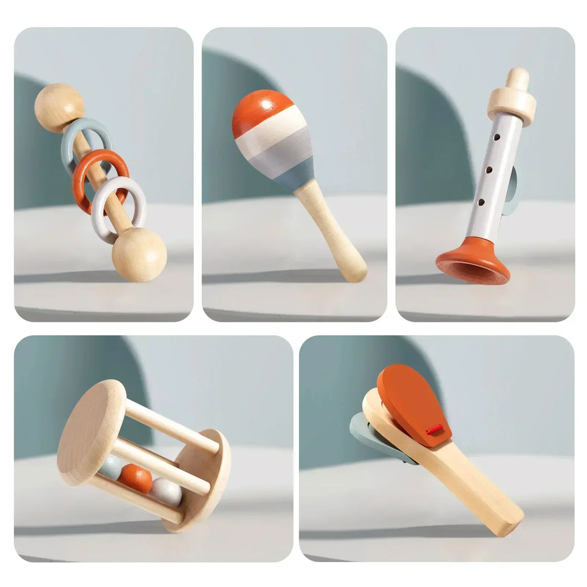 Montessori Wooden Musical Instrument Set for Toddlers - Professionally Tuned Xylophone, Maracas & More - Educational Gift for Preschoolers
