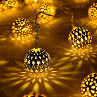 Moroccan Solar String Lights | Weatherproof | Energy-Efficient