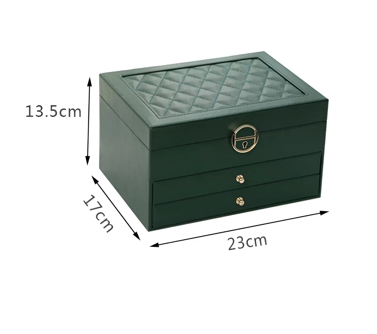 Multi-Layer PU Leather Jewellery Box Organiser