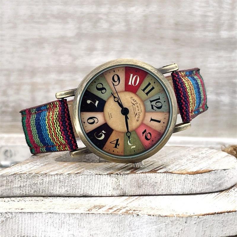 Multicolor Rainbow Pattern Watch