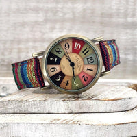 Multicolor Rainbow Pattern Watch