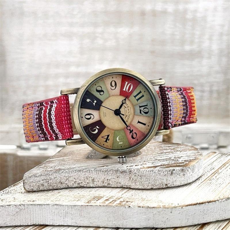 Multicolor Rainbow Pattern Watch
