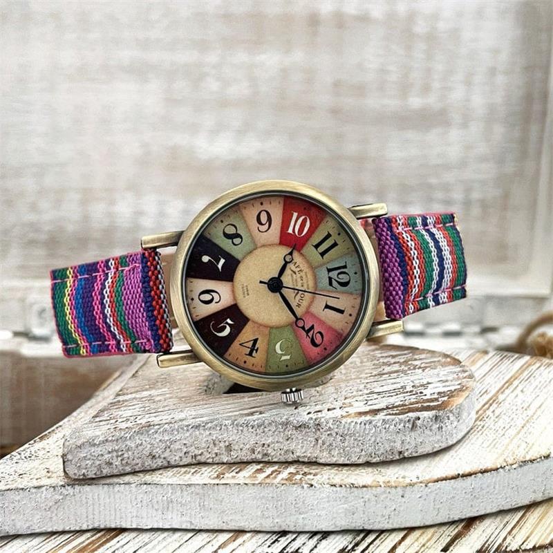 Multicolor Rainbow Pattern Watch