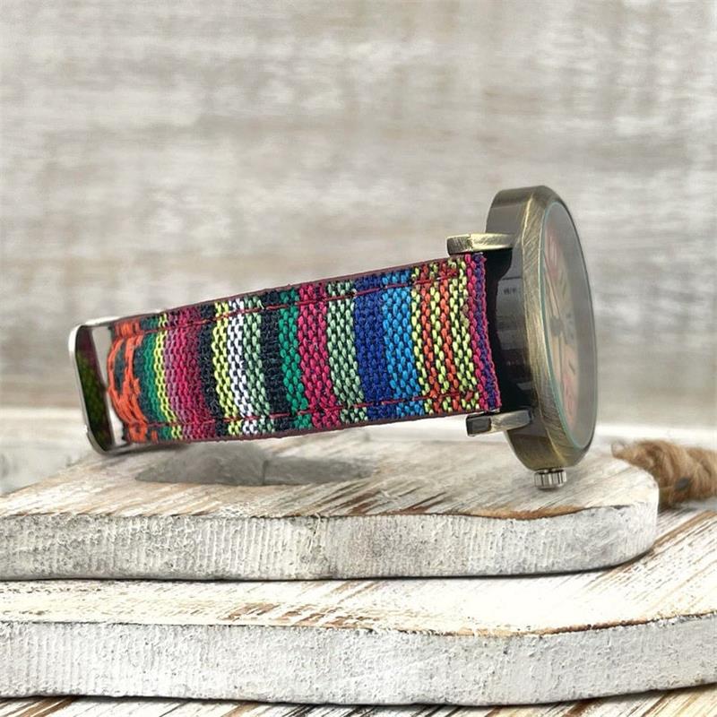 Multicolor Rainbow Pattern Watch