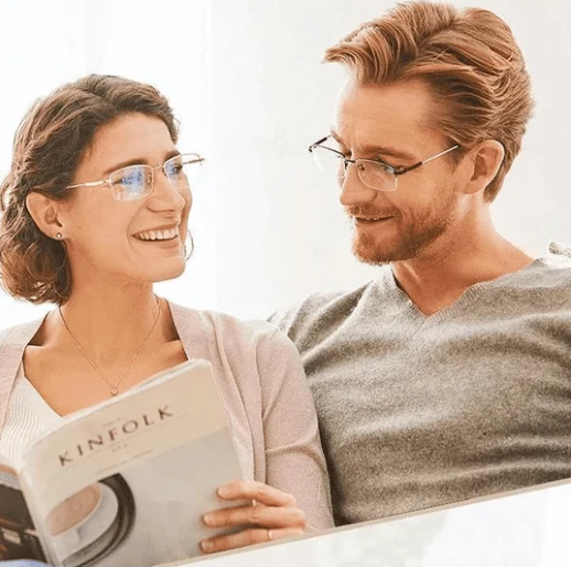 Multifocal Reading Glasses with Blue Light Protection