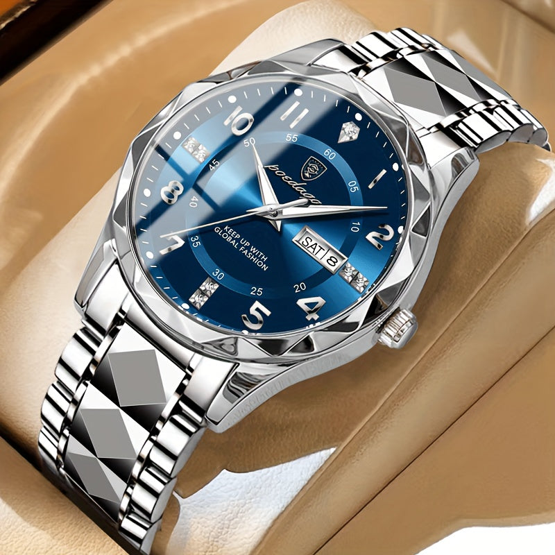Multifunctional Men's Titanium Sports Watch – Digital Display, Chronograph, Alarm