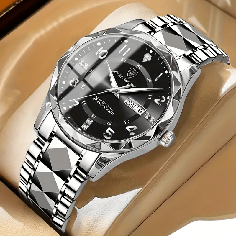 Multifunctional Men's Titanium Sports Watch – Digital Display, Chronograph, Alarm