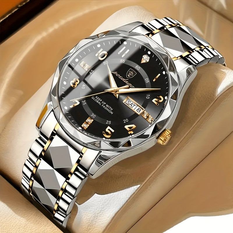 Multifunctional Men's Titanium Sports Watch – Digital Display, Chronograph, Alarm