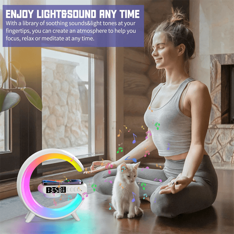 Multifunctional Wireless RGB Night Light Charging Pad