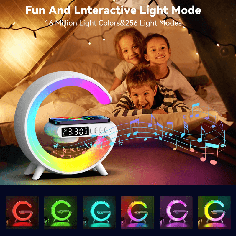 Multifunctional Wireless RGB Night Light Charging Pad