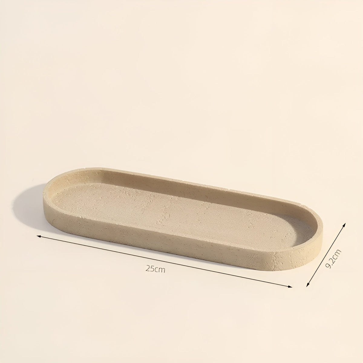 Natural Stone Toothbrush Holder with Soap Dispenser and Tray - Travertine Bathroom Accessory