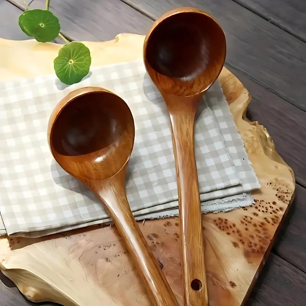 Natural Wooden Soup Spoon