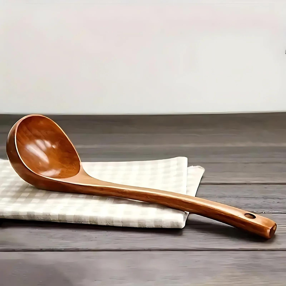 Natural Wooden Soup Spoon