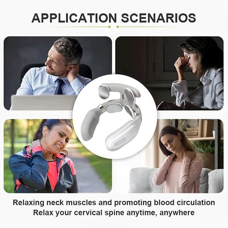 Neck Massager with Heat and Vibration for Stress Relief