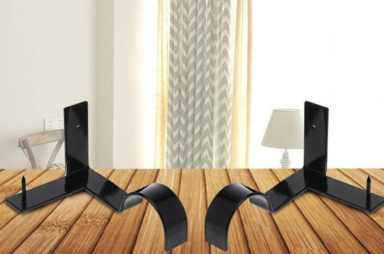 No-Drill Curtain Rod Brackets