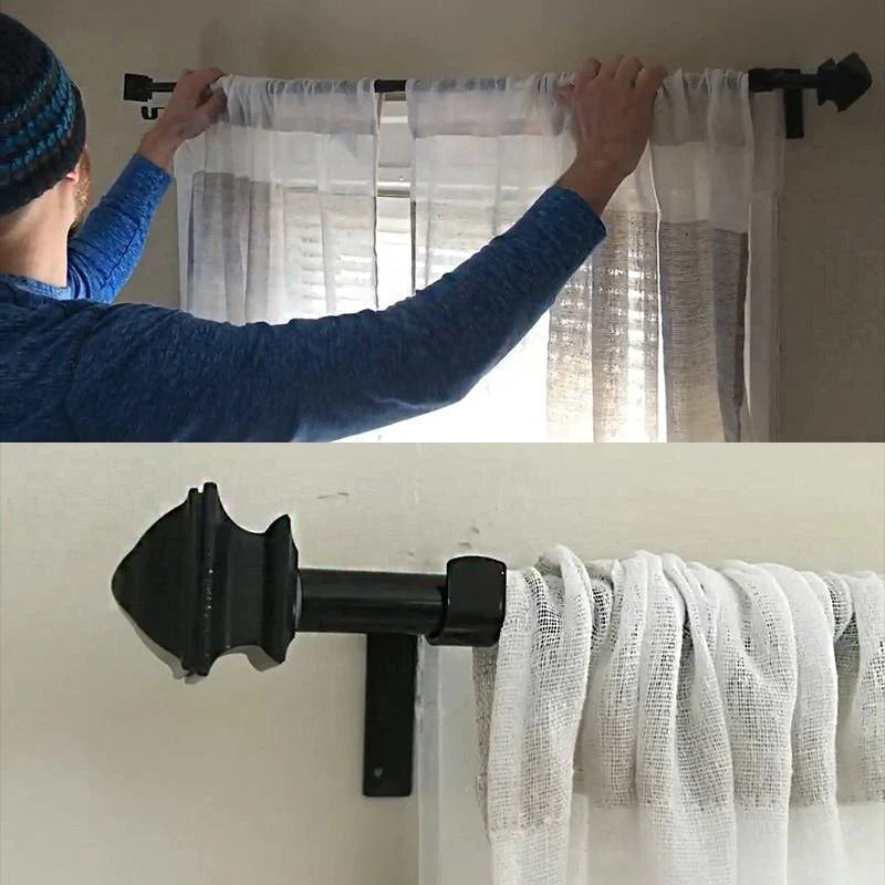 No-Drill Curtain Rod Brackets