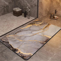 Non-Slip Bathroom Mat with Quick-Drying Diatomaceous Earth Surface – Multicolored Hygienic Bath Mat
