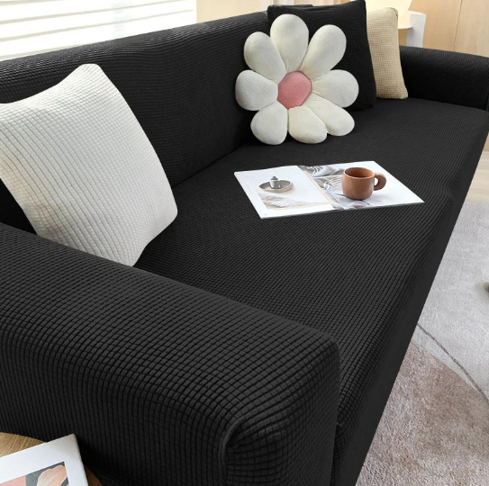 Non-Slip Ribbed Stretch Sofa Cover
