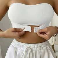 Non-Slip Seamless Bandeau Sports Bra - Comfort & Style