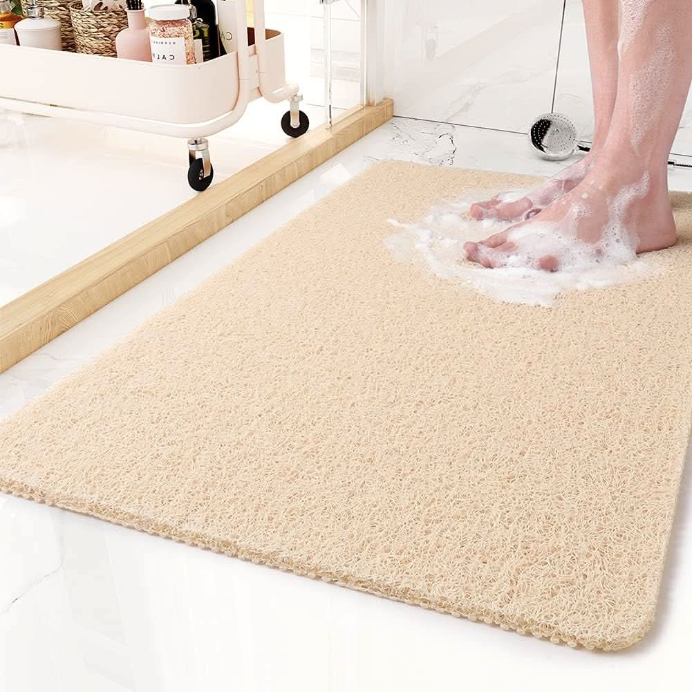 Non-Slip Shower Mat with Drainage System