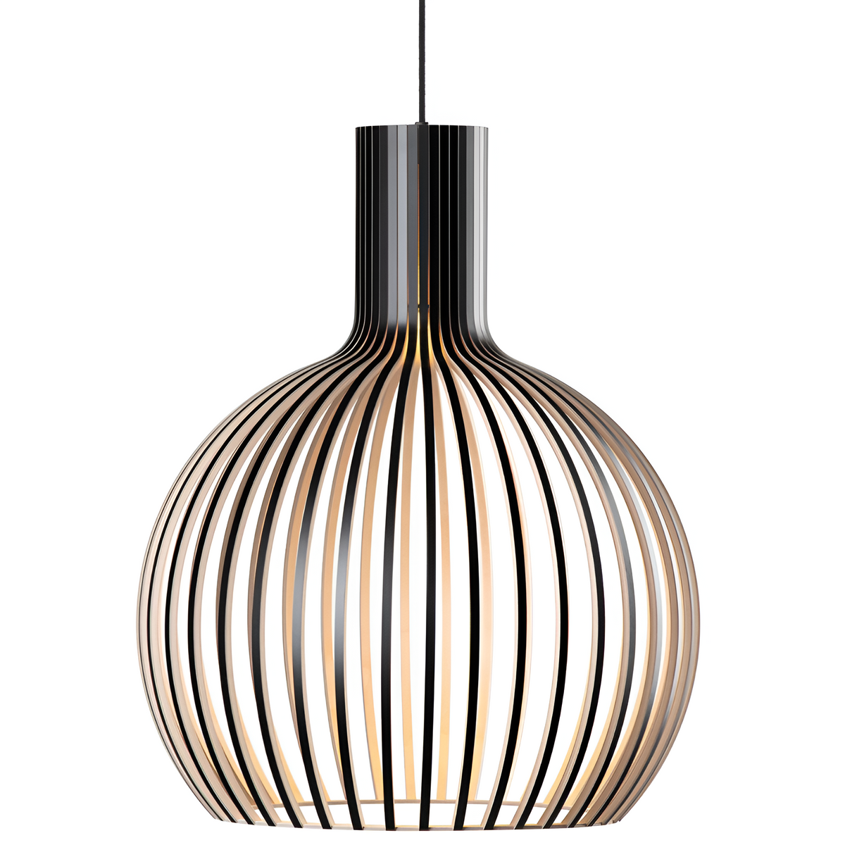 Nordic Wooden Ceiling Light – Rustic Wooden Pendant Lamp for the Living Room