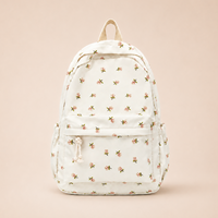 Nylon Floral School Backpack