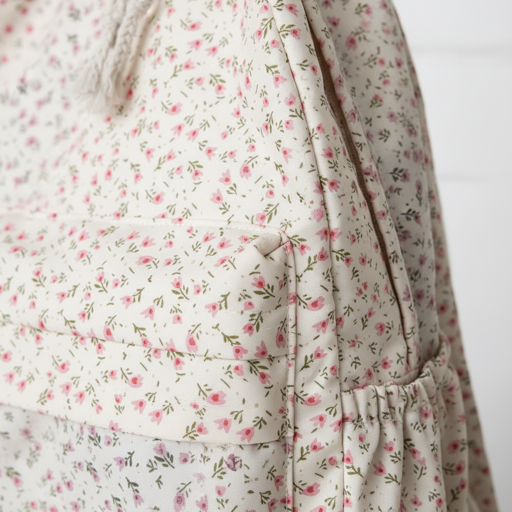 Nylon Floral School Backpack