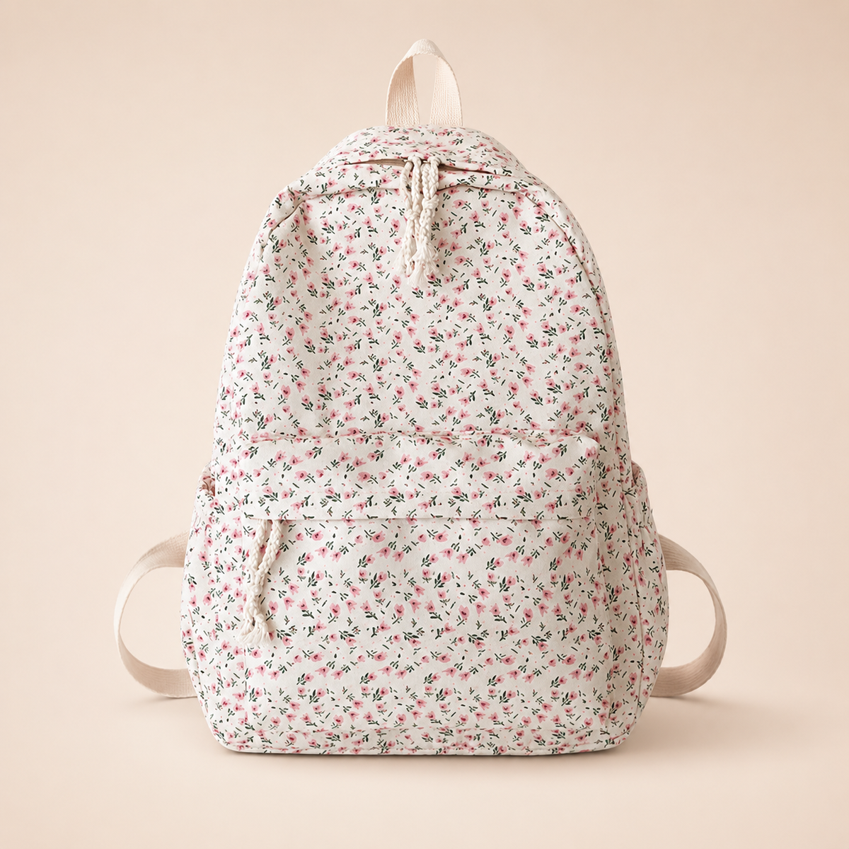 Nylon Floral School Backpack