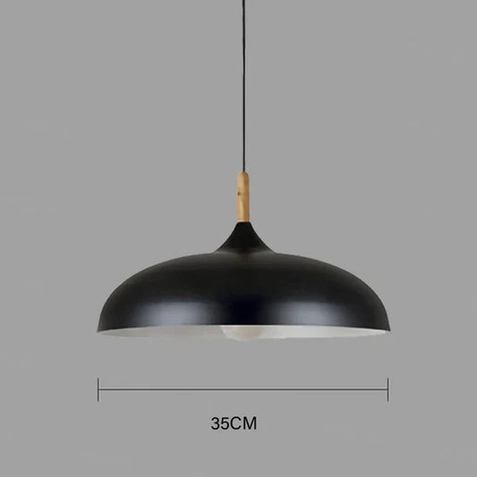 Oak Wood Pendant Light for Nordic Interiors